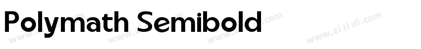 Polymath Semibold字体转换